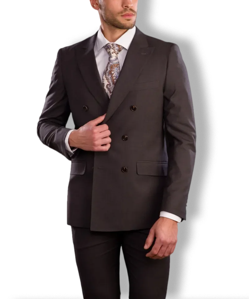 Traje Cruzado Sierpe Gris | Kiko Bigot