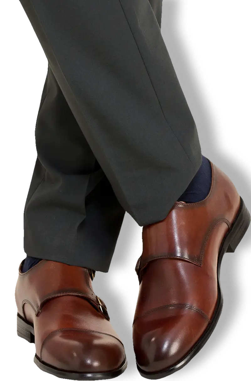 Zapatos Hebilla Piel Terracota | Kiko Bigot