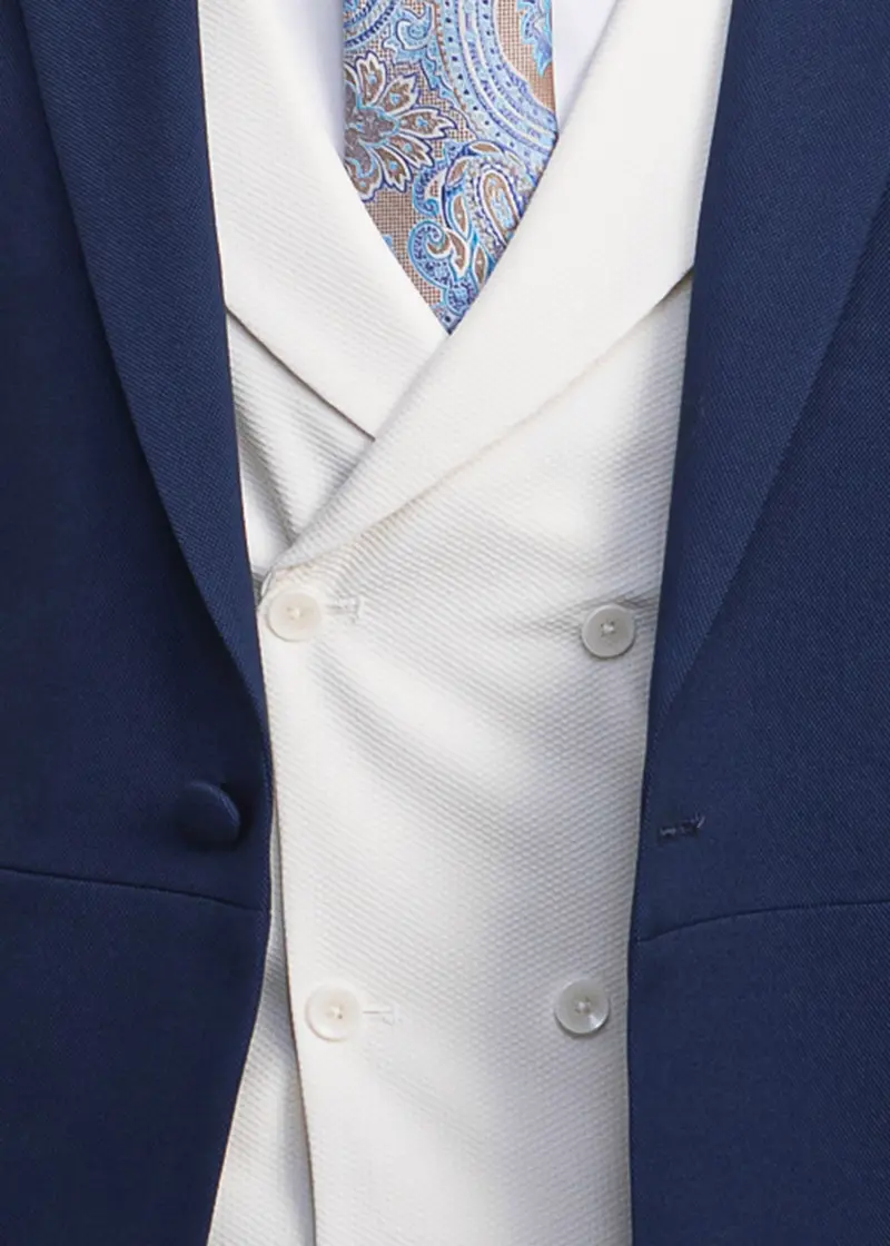 Chaleco Cruzado Blanco | Kiko Bigot