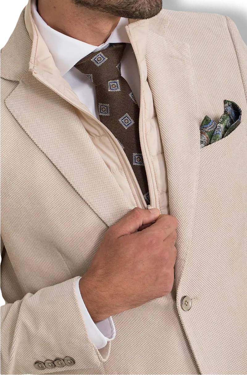 Americana Chaleco Beige | Kiko Bigot