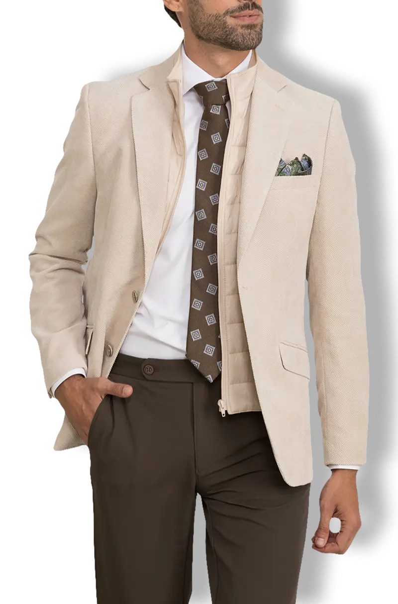 Americana Chaleco Beige | Kiko Bigot