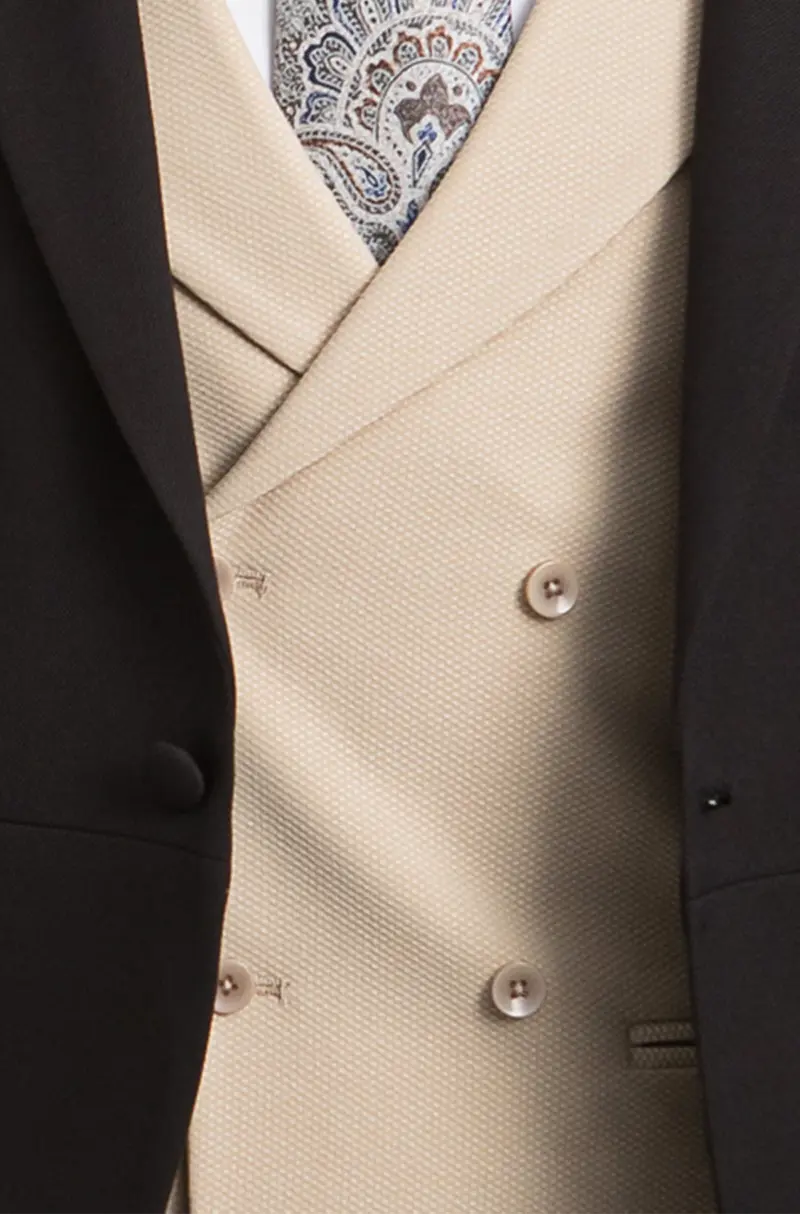 Chaleco Cruzado Beige | Kiko Bigot