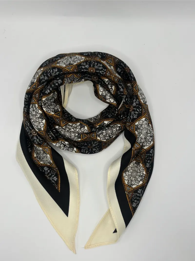 Fular Marino Geometrico Kiko Bigot