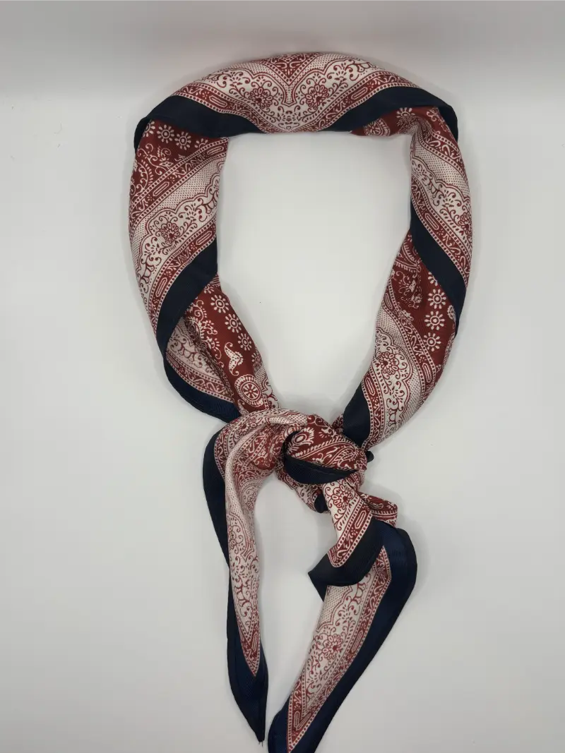 Fular Marino y Burdeos | Kiko Bigot