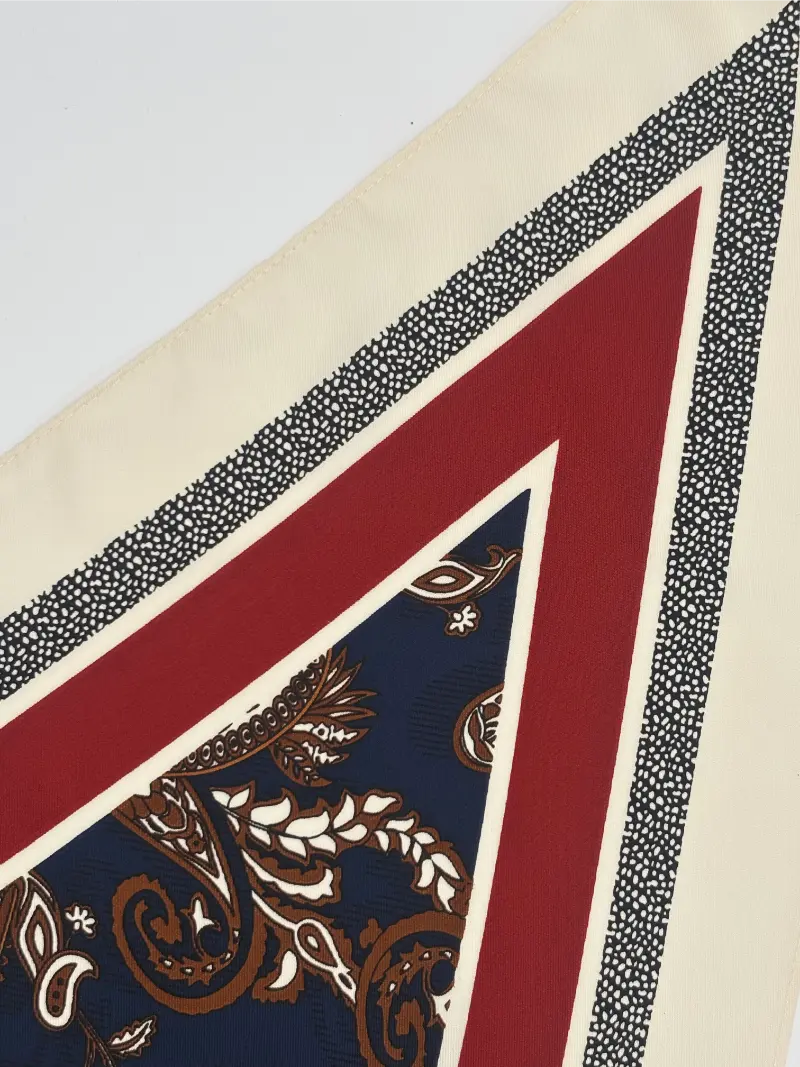 Fular Rojo y Beige | Kiko Bigot