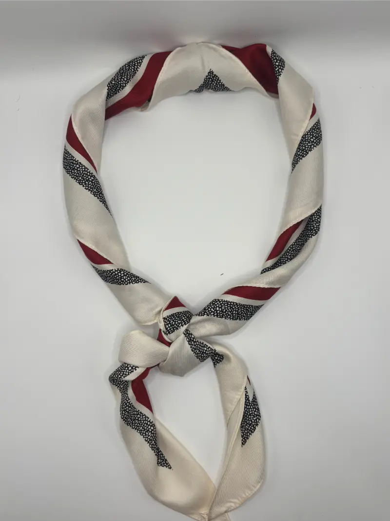 Fular Rojo y Beige | Kiko Bigot