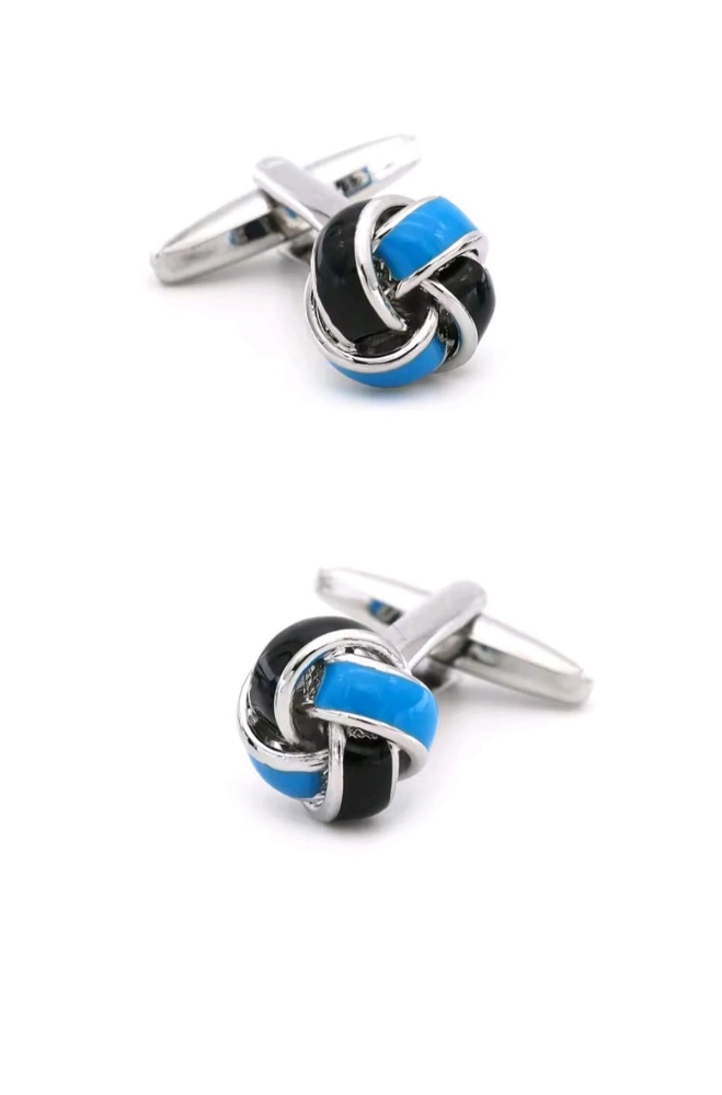 Gemelos Bola Azul y Negra | Kiko Bigot