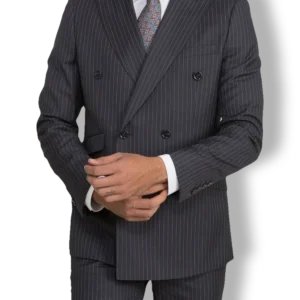 Traje Cruzado Diplomático Gris