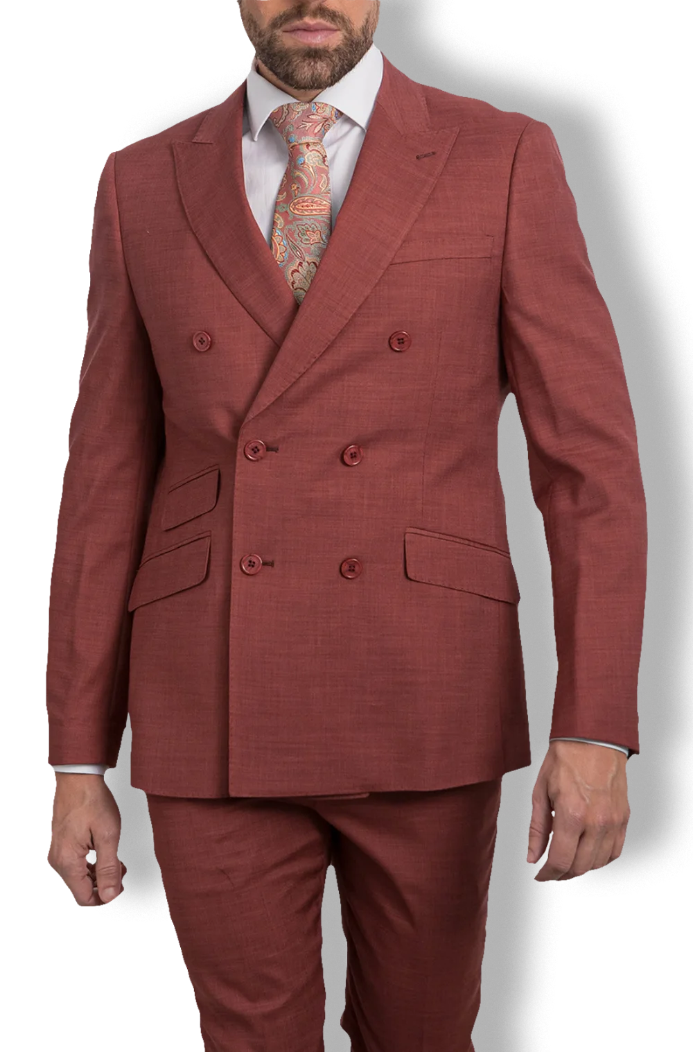 Traje Cruzado Teja | Kiko Bigot